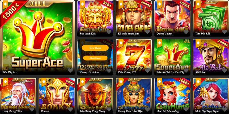 Sảnh Jili nổ hũ Bet88 với hơn 10 game khác nhau cho hội viên lựa chọn